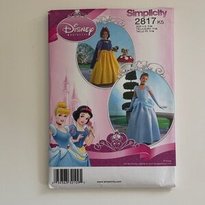 #2817 Simplicity Disney Princess, costume 7-14